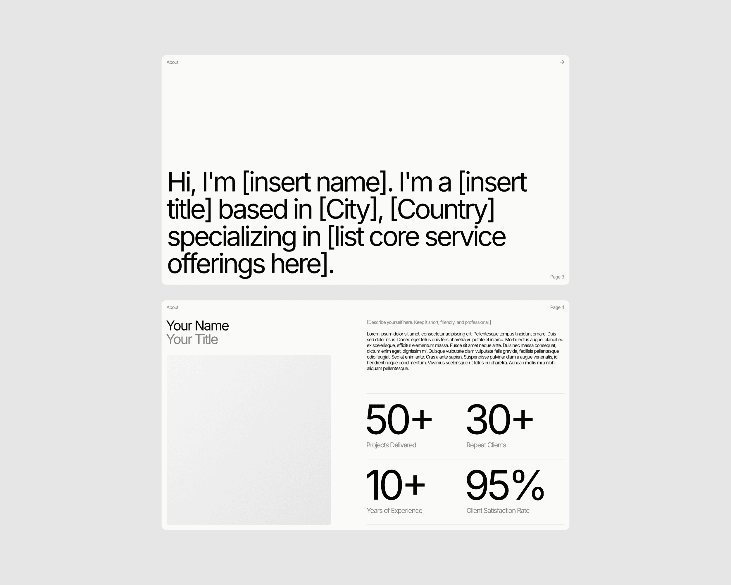 Slides from a project proposal presentation. The presentation features a simple, minimalist design.