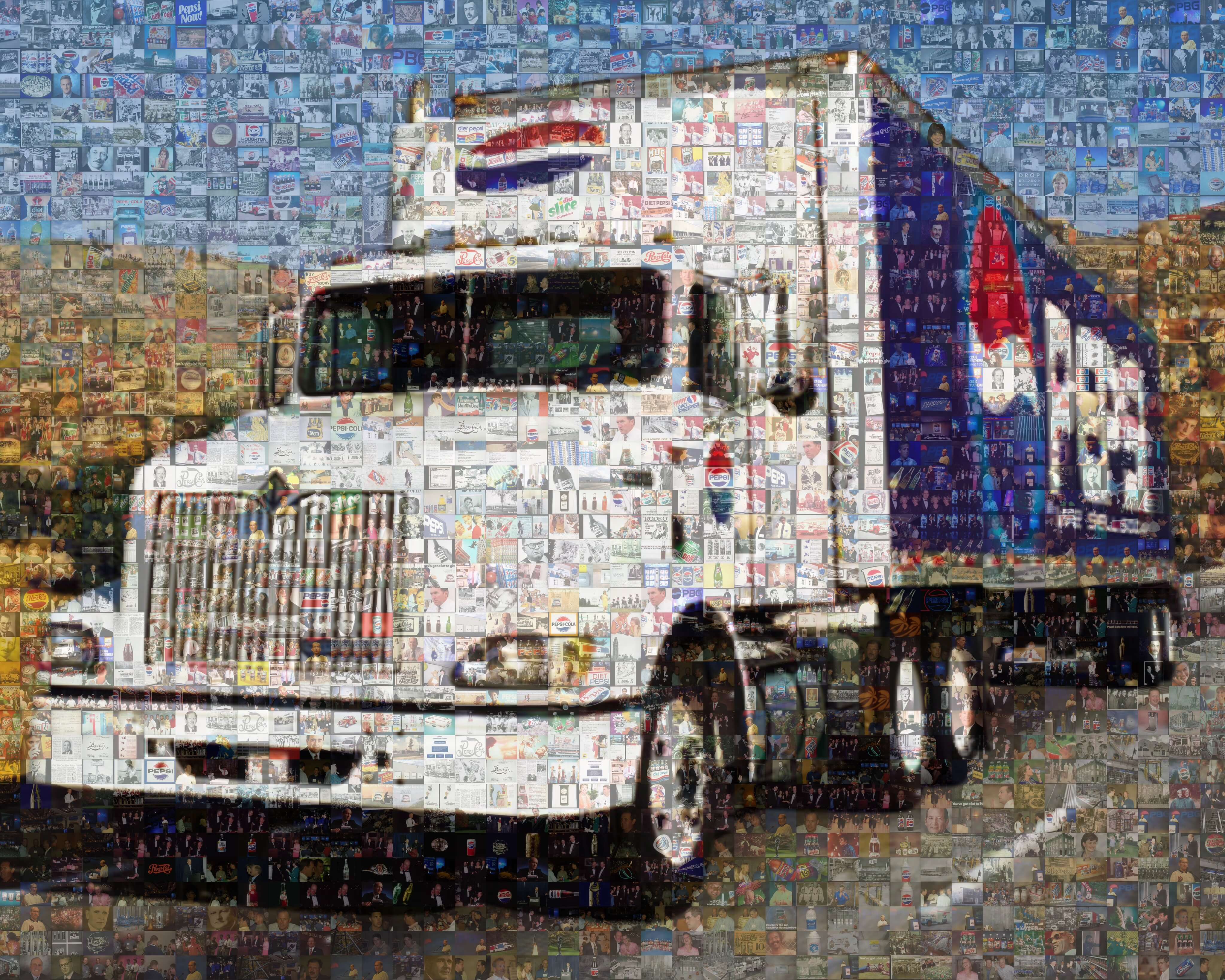 PBG Semi Truck on the Road Mosaic Image
