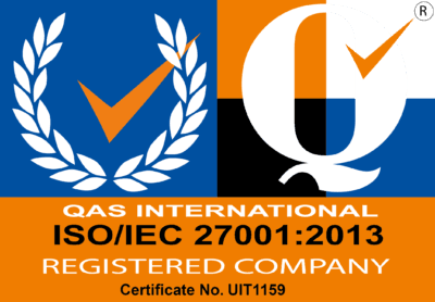QAS International ISO/IEC 27001:2013 Certification – Certificate No. UIT1159