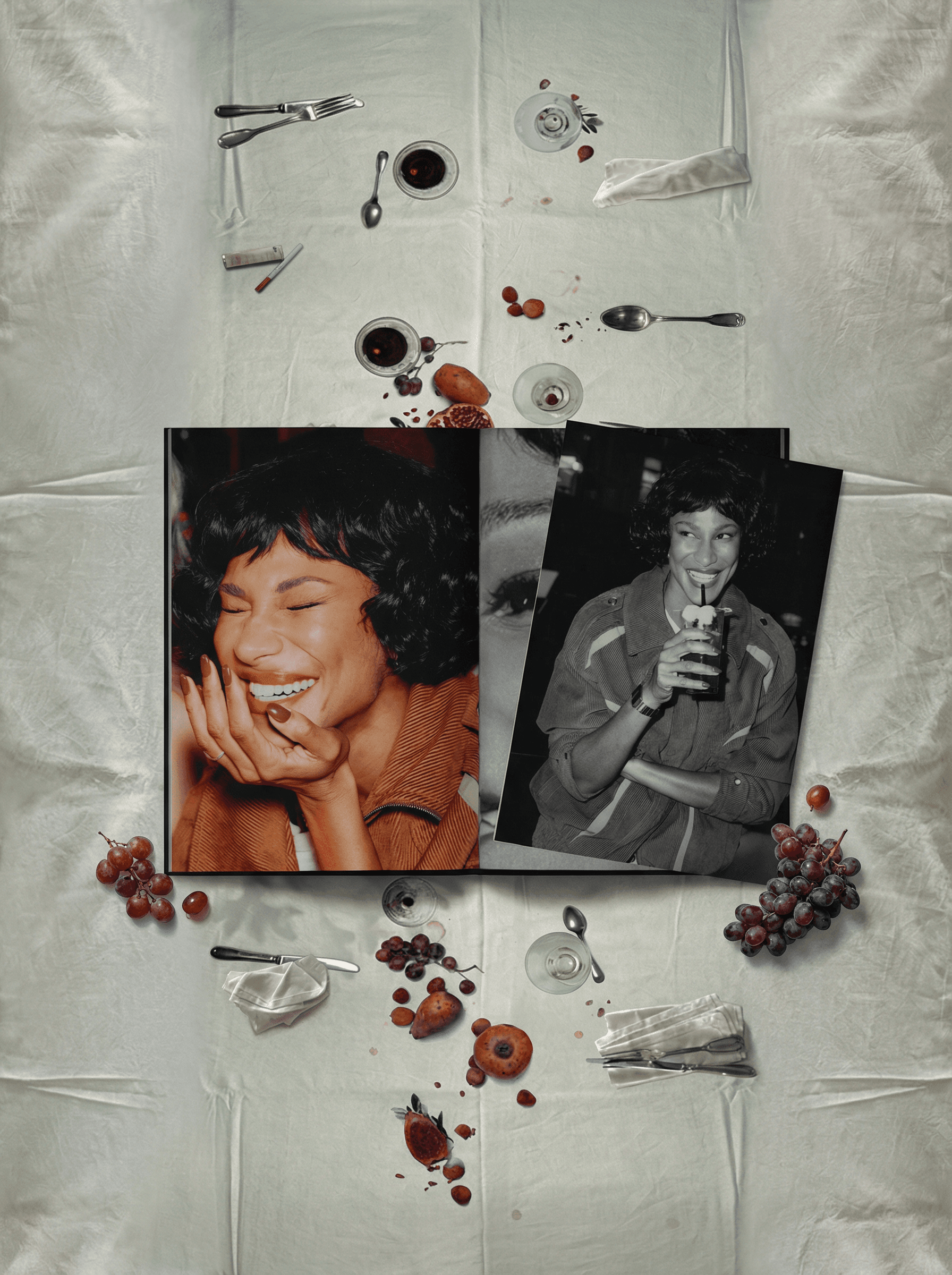 Batch.Works product catalogue book on a work top with a graphic printed image on the front