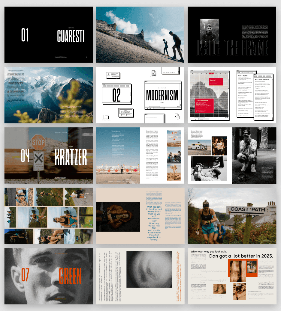 salty trailrunning journal 05 layouts collage