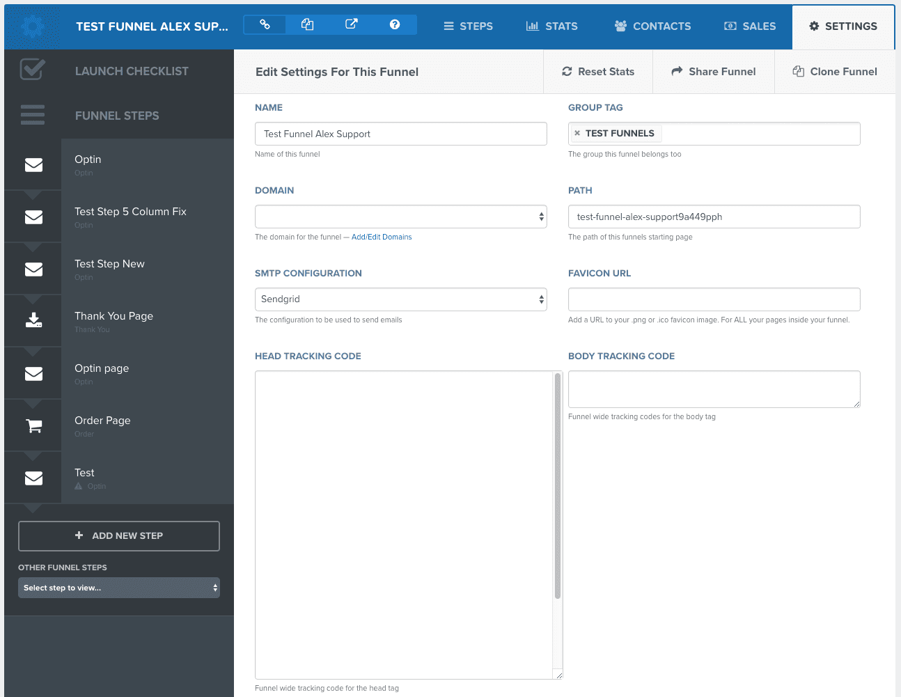 ClickFunnels code snippet