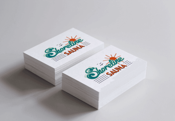 Shoreline Sauna logo design