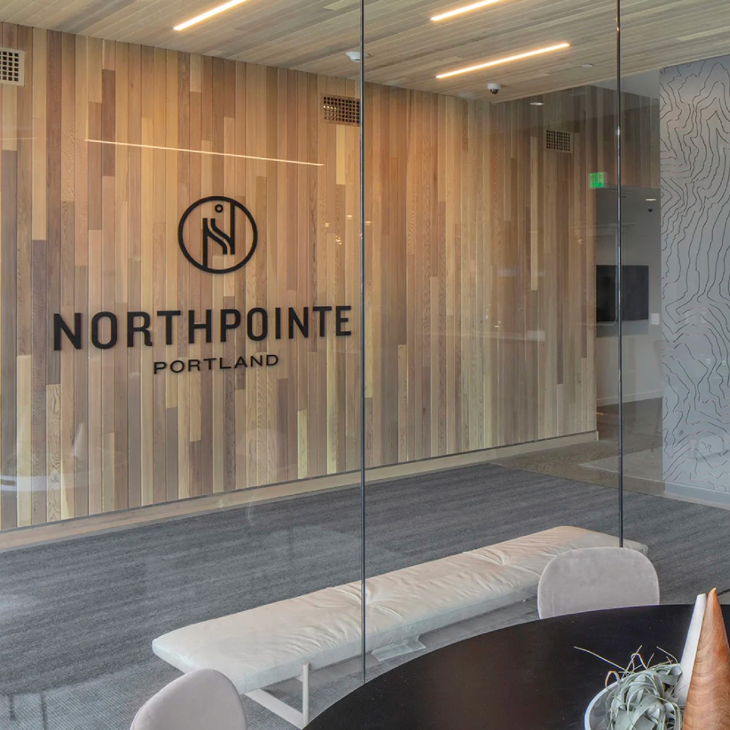 interior signage design for northpointe apartments portland oregon