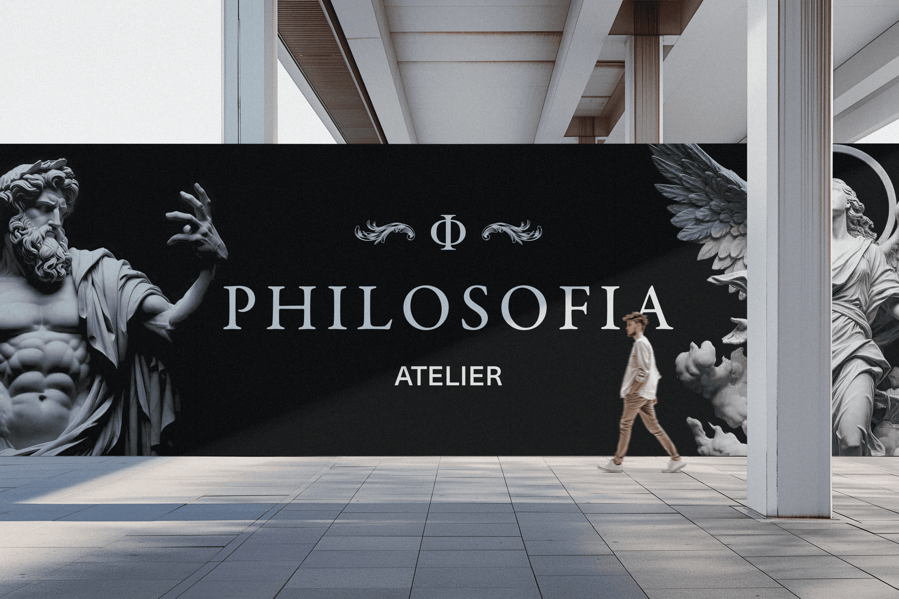 Man wearing VR glasses