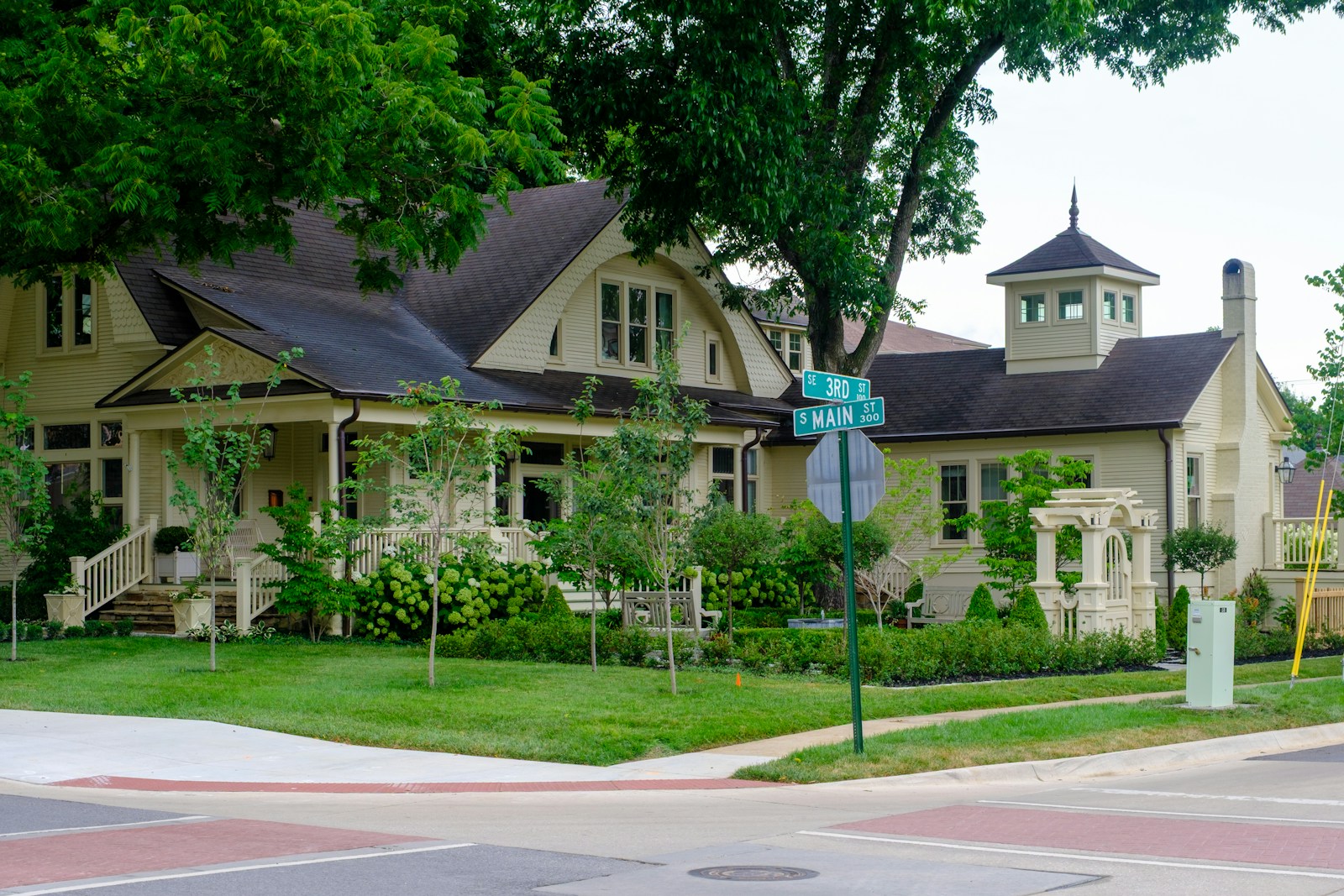 A well-kept residential home with porch and garden