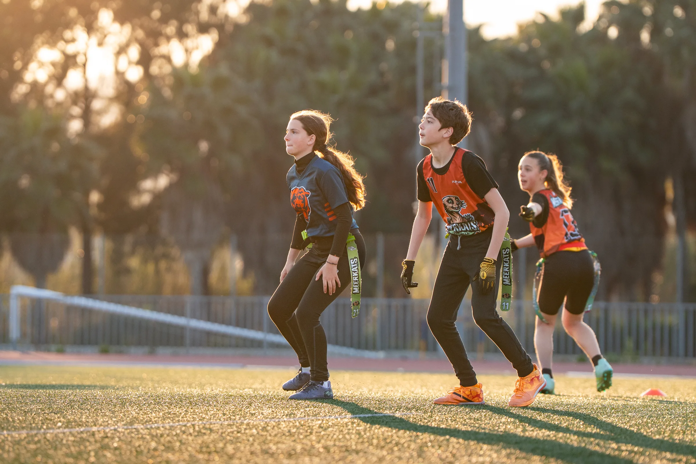 Formación del equipo Sub-11 Cornellà Meerkats en entrenamiento 23 marzo 2026, fotografía de Nolan Pardo