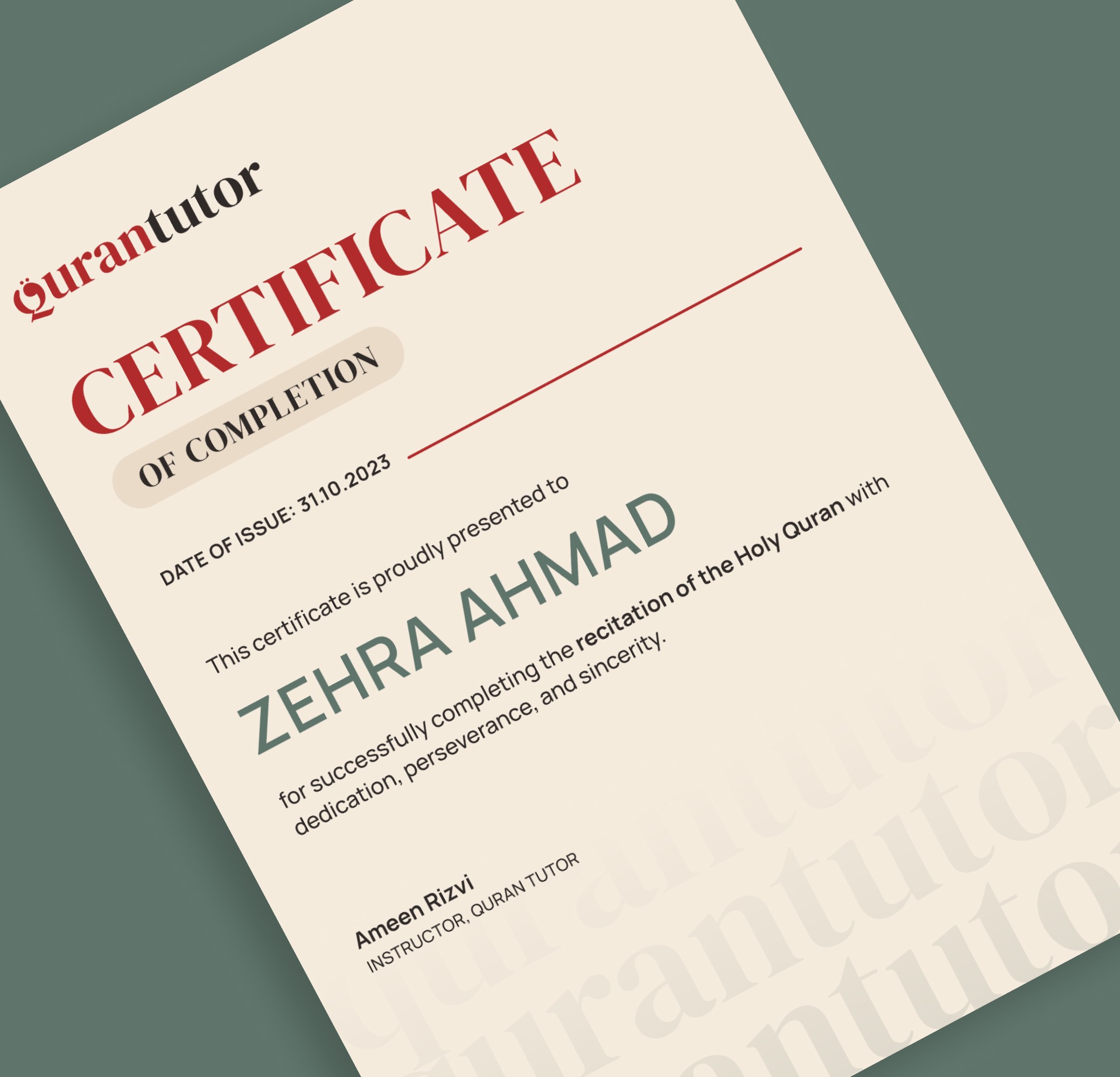 Certificate Design, Brand Assets