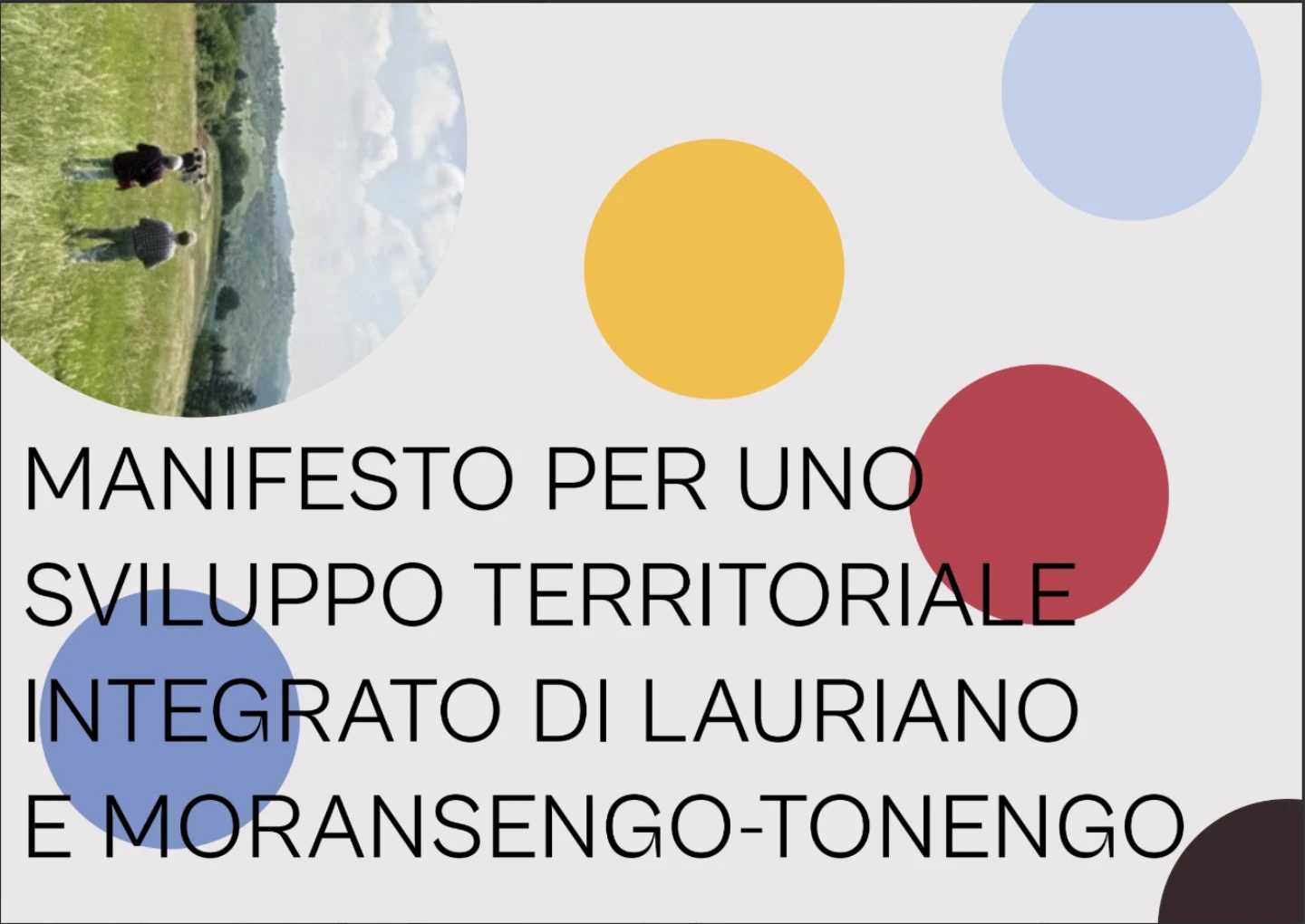 Cover del progetto MAnifesto per lo svilupppo territoriale integrato