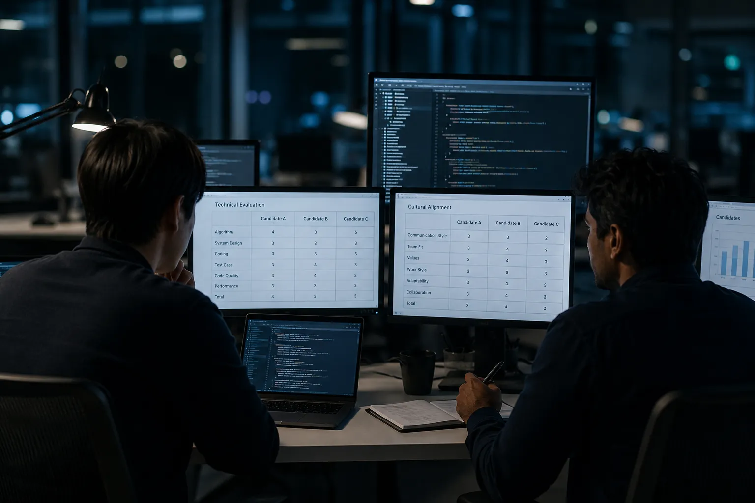 engineers-reviewing-evaluation-monitors