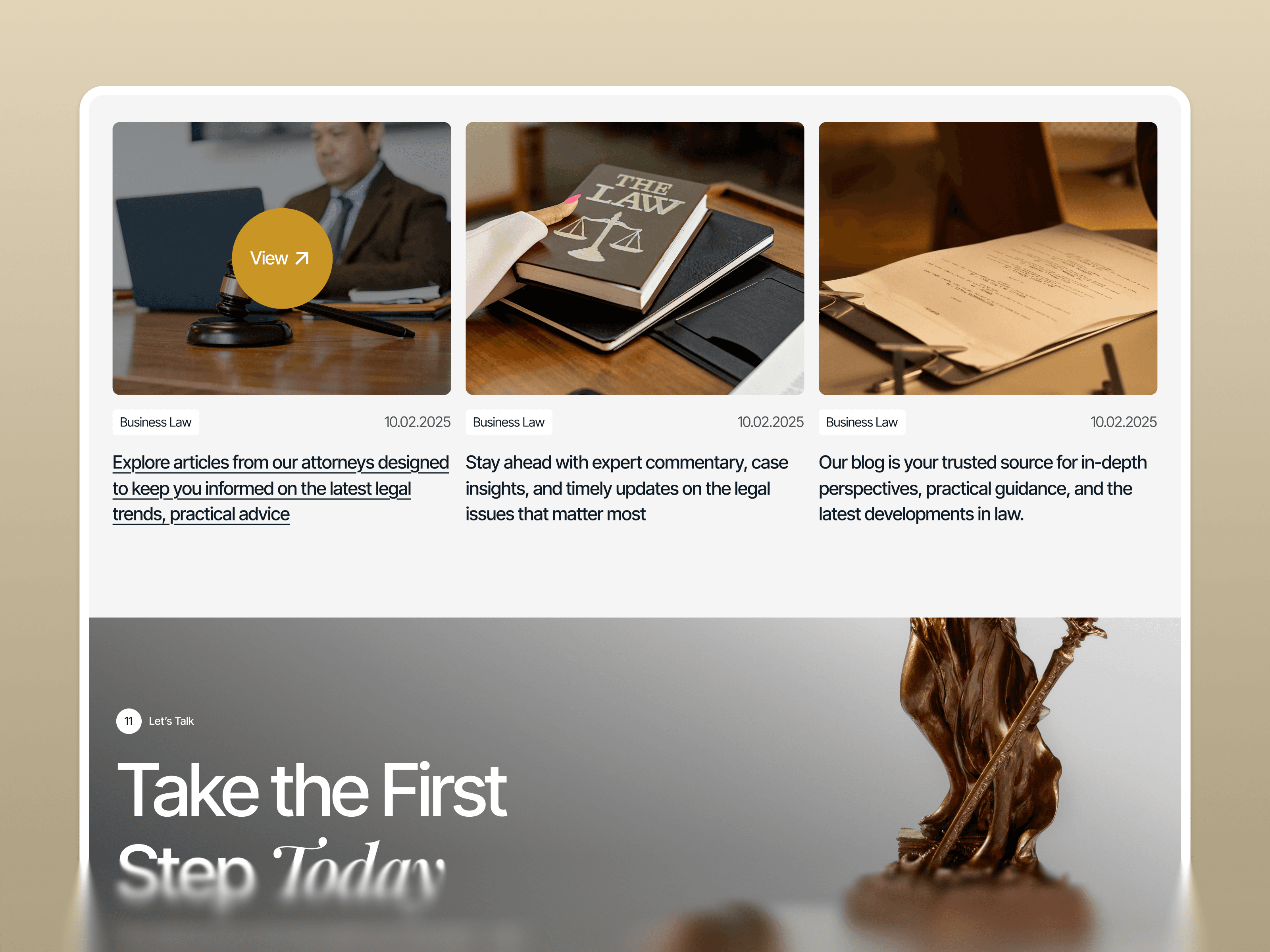 law consulting framer template