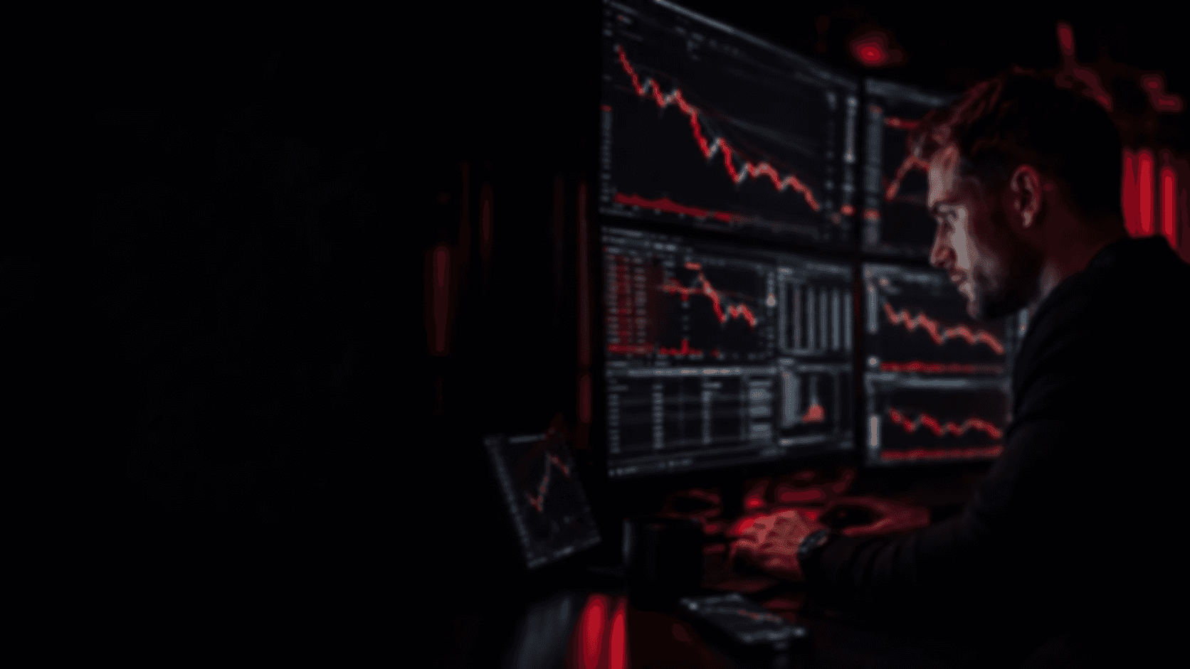 Fondo de trader operando