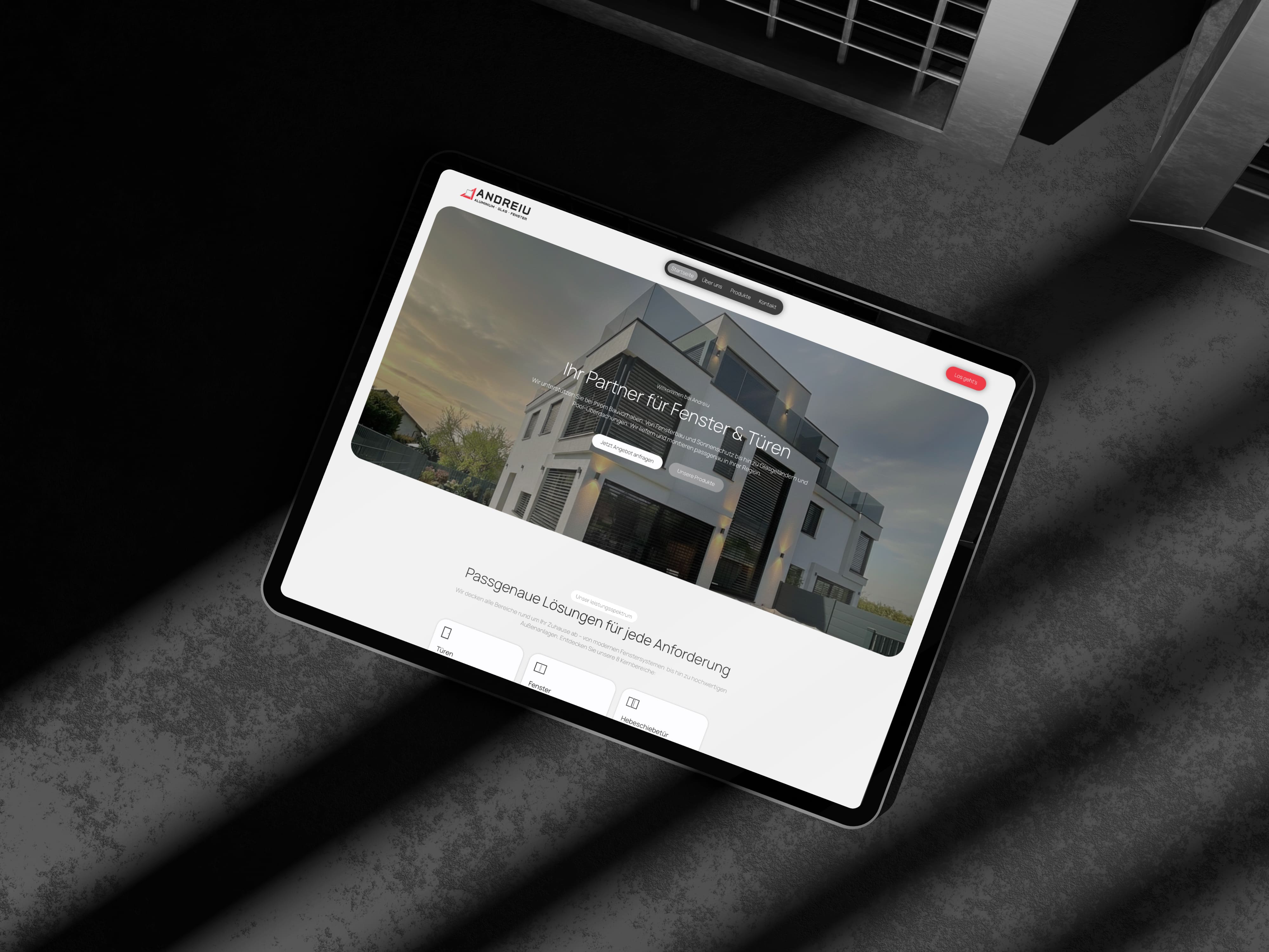 Mockup Phone Website Service Business