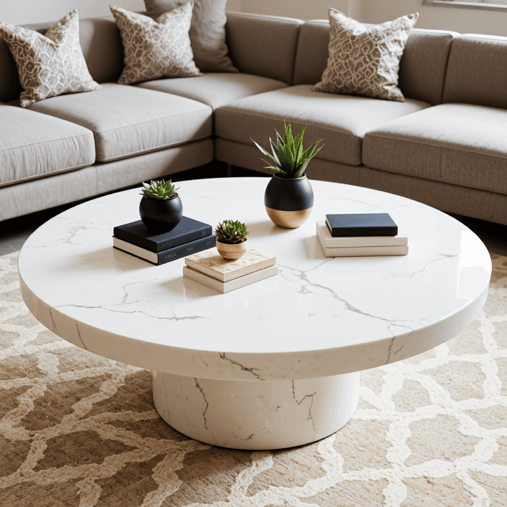 product photography of Coffee table decor