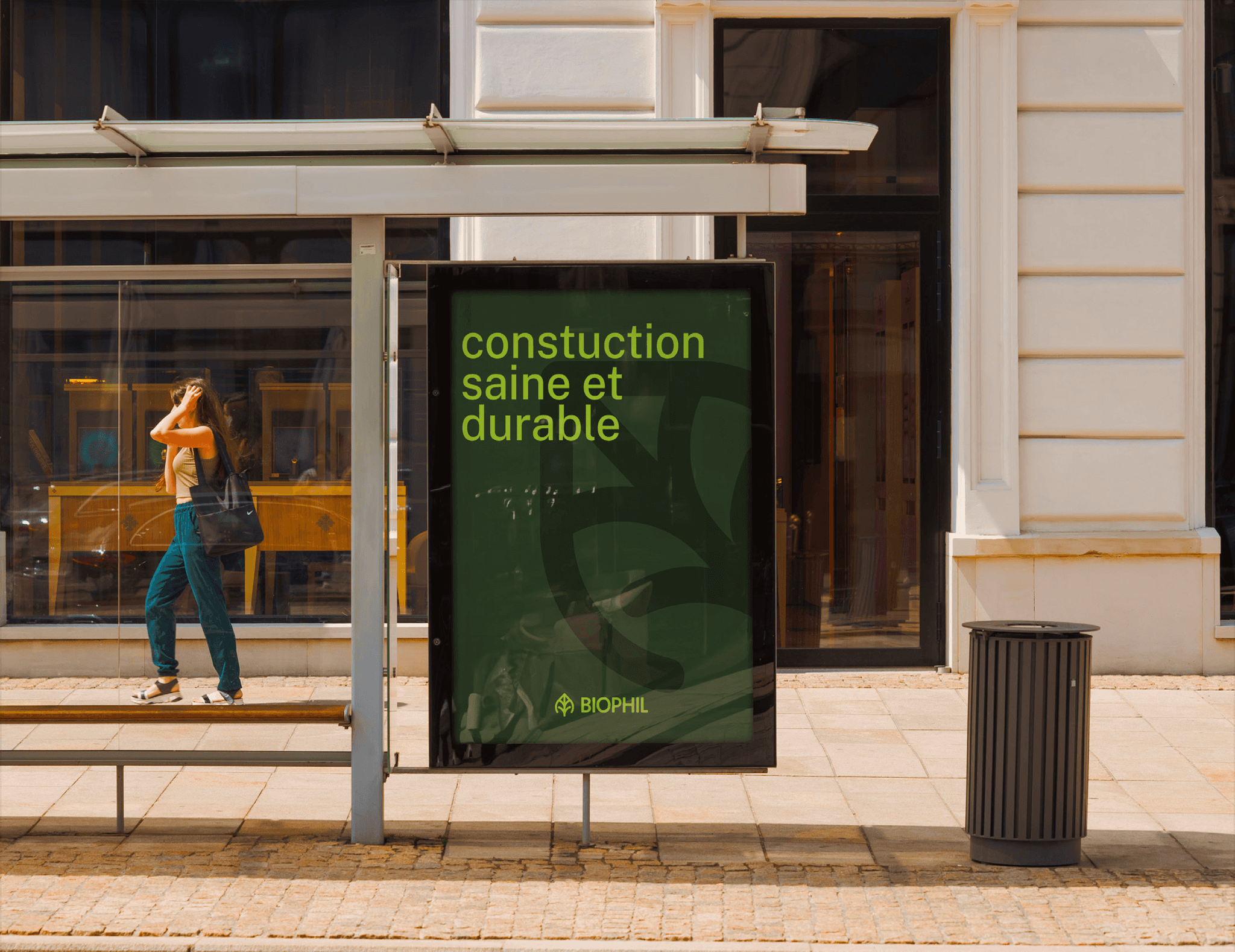 mockup abris bus atelier biophil