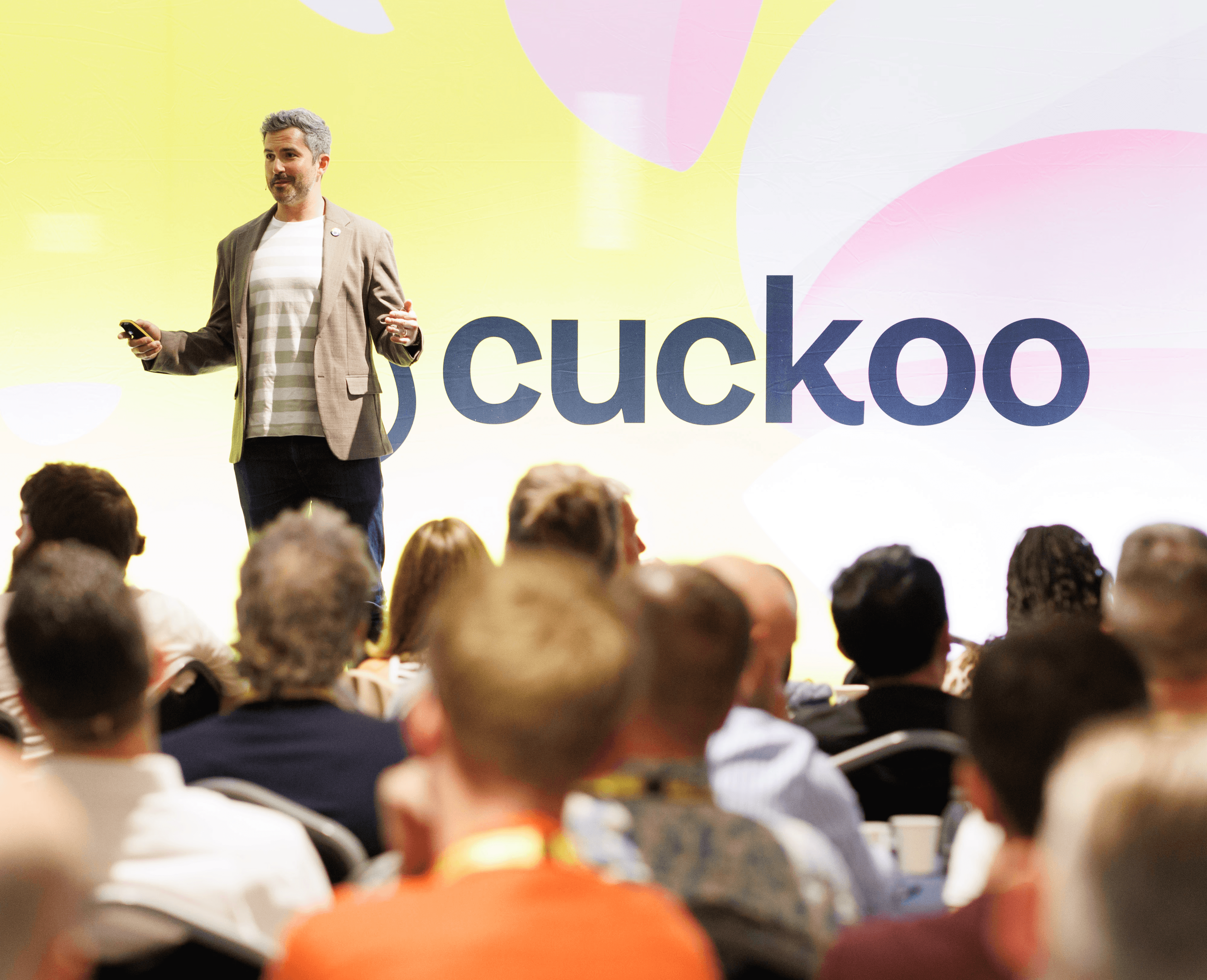 Tommy speaking at event