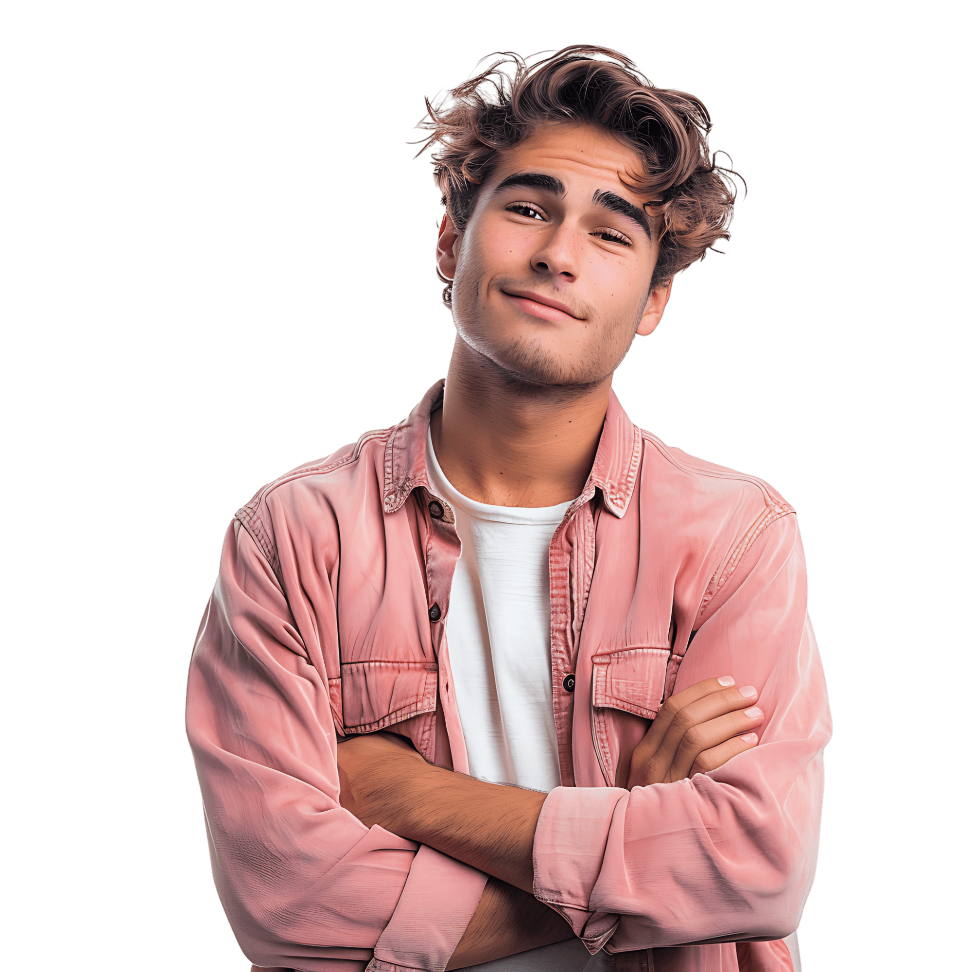 a portrait of a man with a soft smile