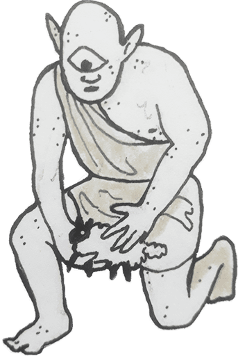 illustration of a cyclops mythical creature