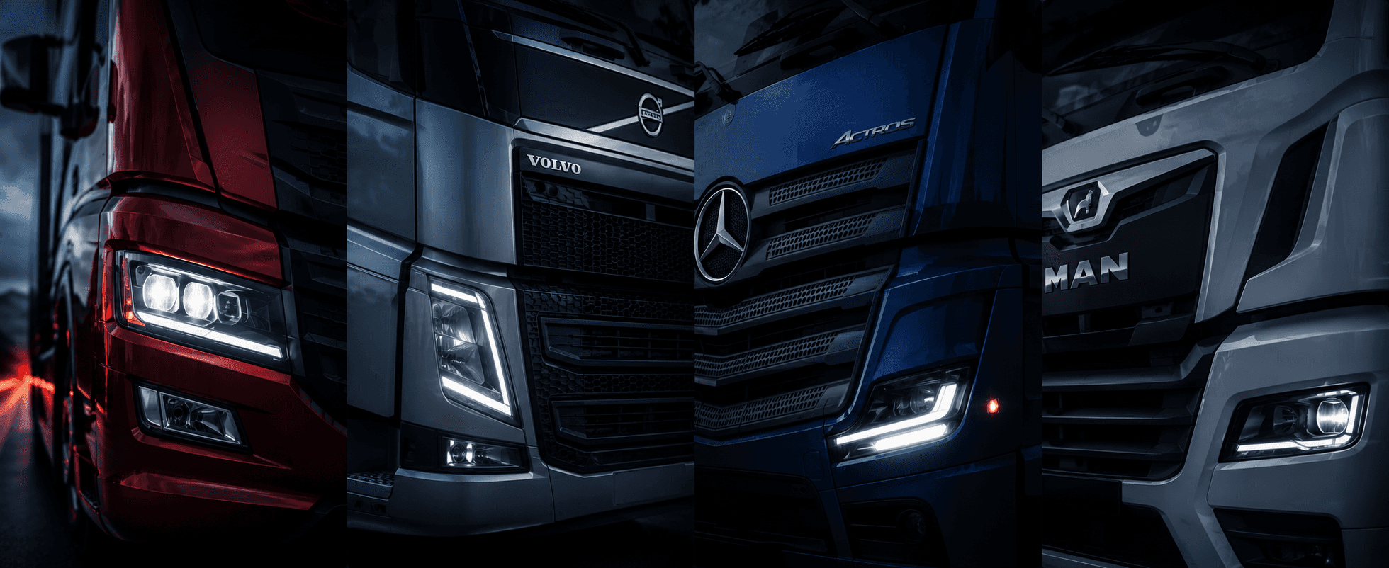 Truck on motion entering a bridge