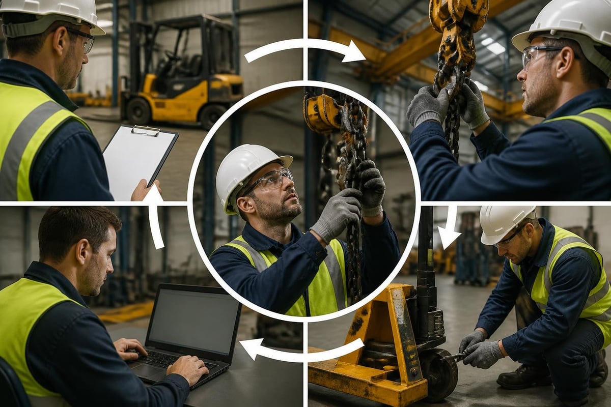 Equipment inspection compliance cycle