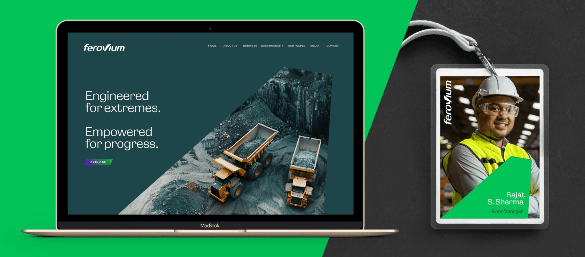 brand identity for Ferrovium