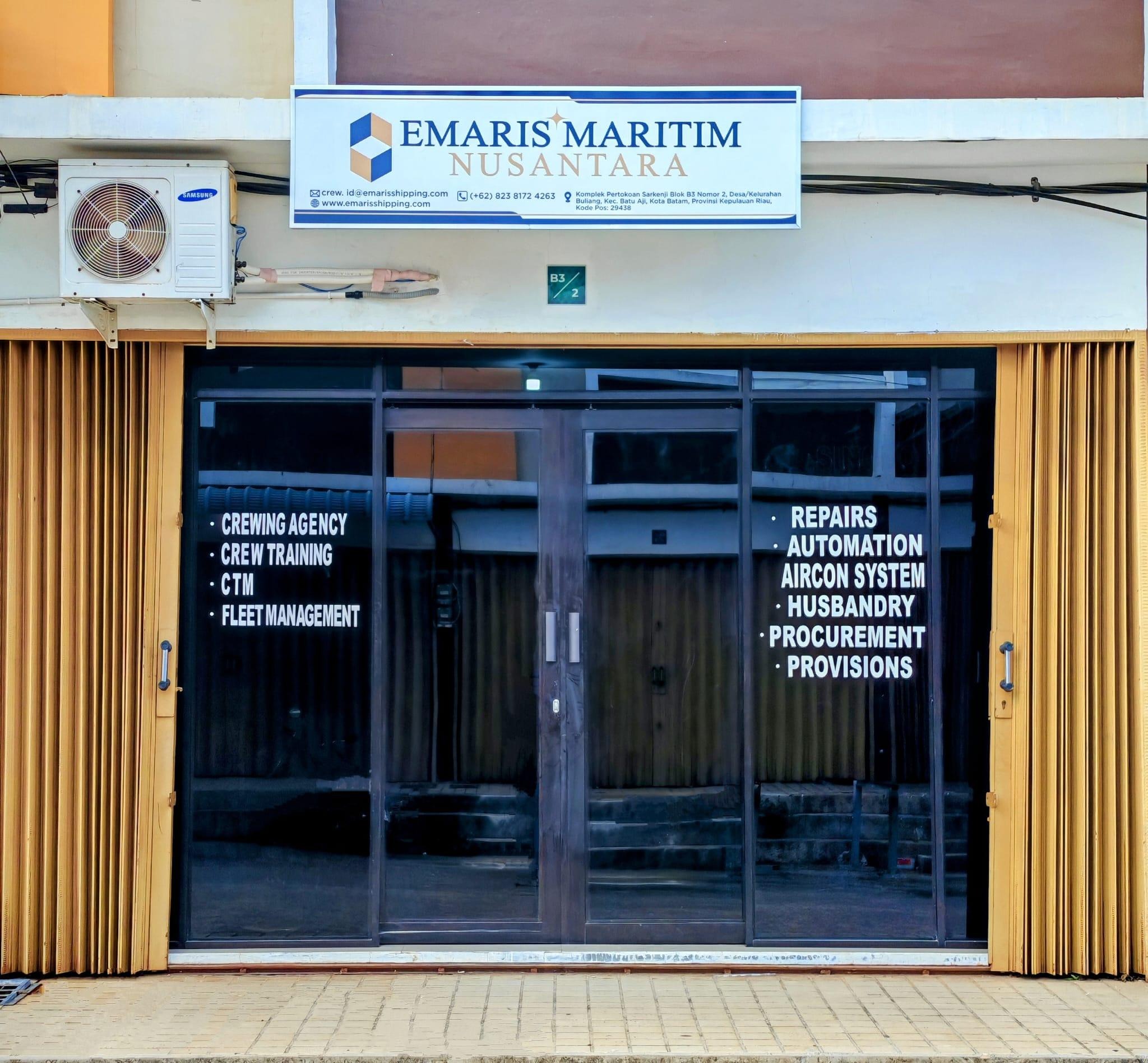 The offices of PT Emaris Maritim Nusantara