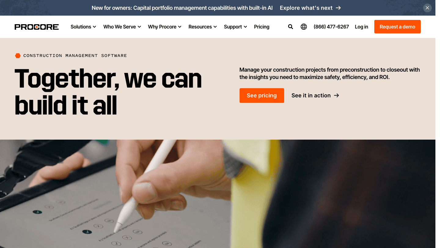 Procore construction management software