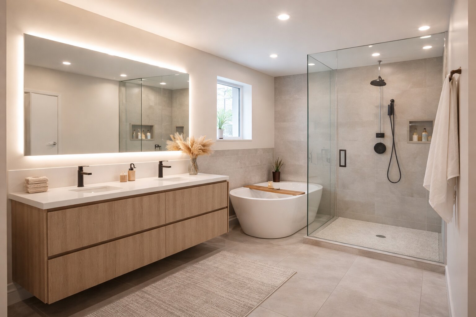 Airbnb bathroom lighting