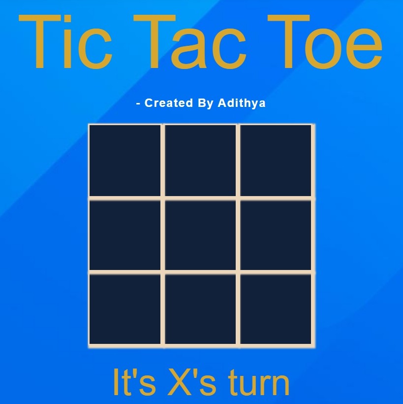 Tic Tac Toe Website