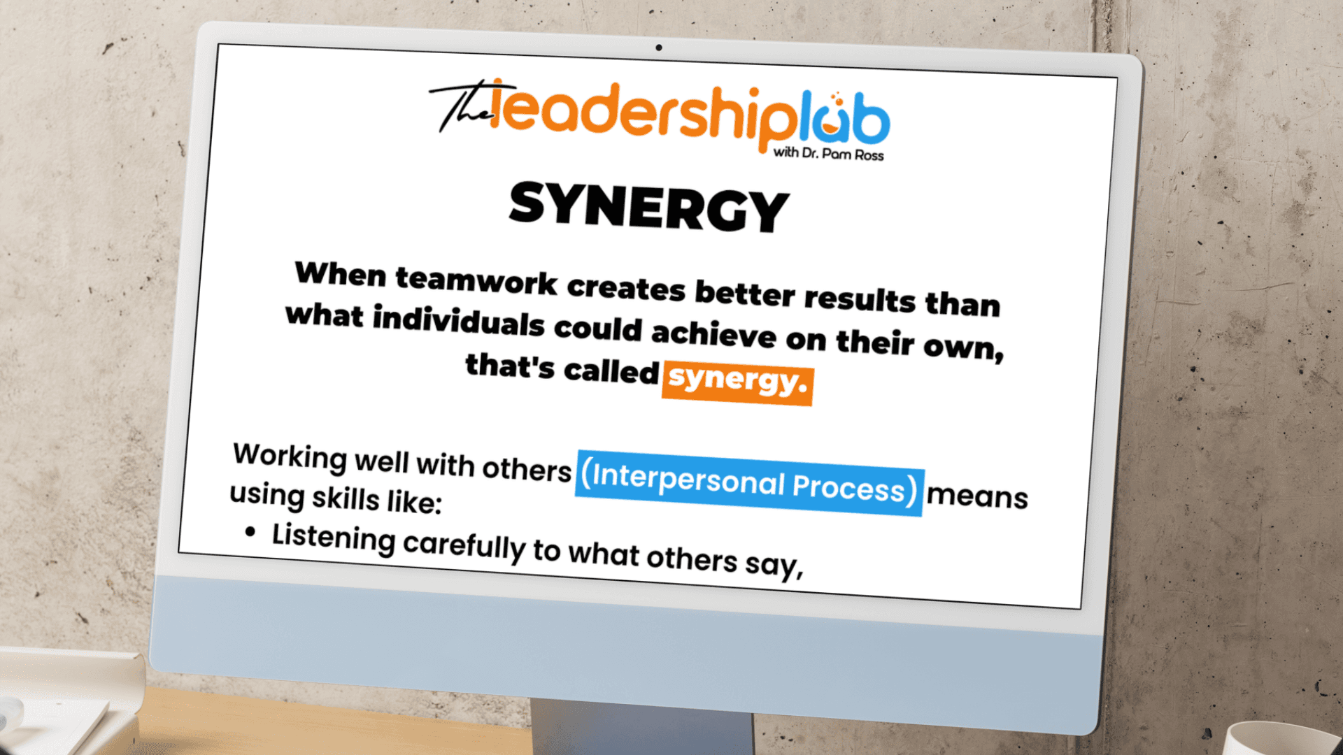 Leadership Lab one pager design