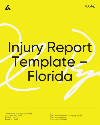 Injury Report Template – Florida