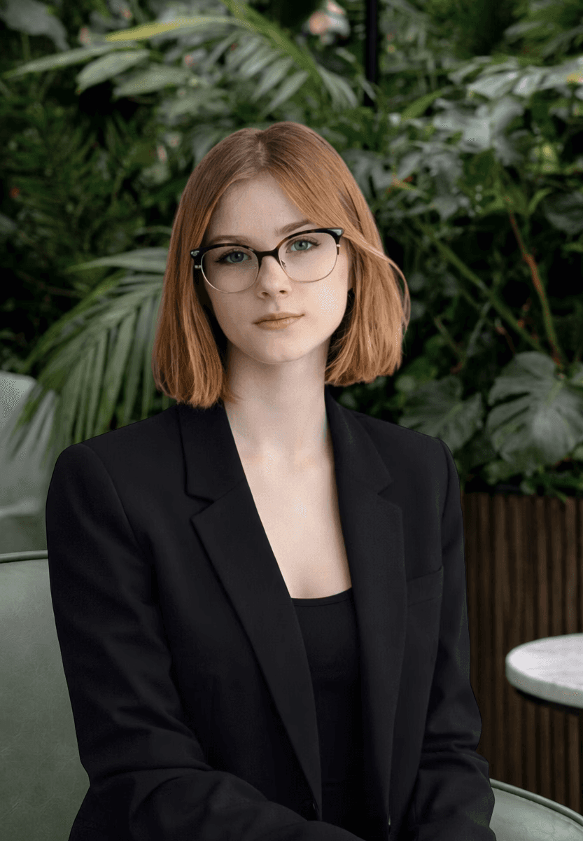 Casual studio portrait of a bearded man with curly hair in a white shirt, arms crossed, on a light gray background.