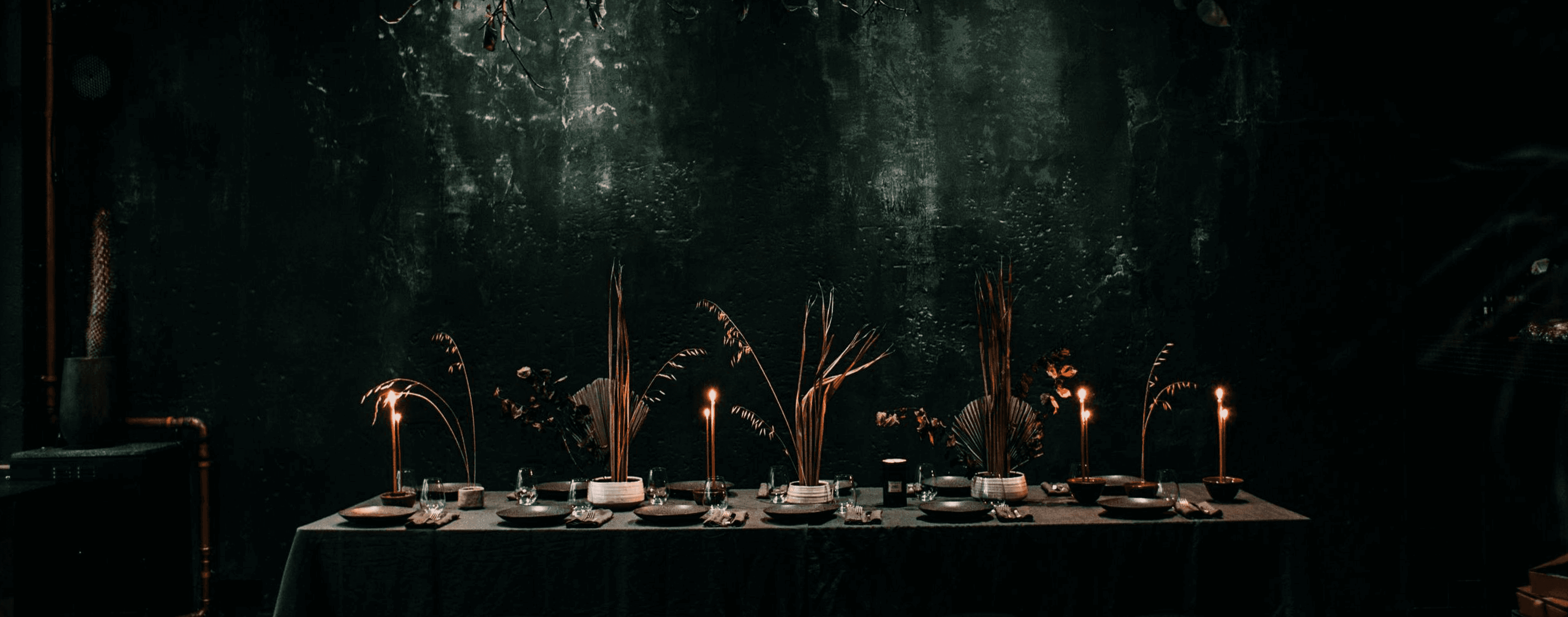 dining table in restaurant