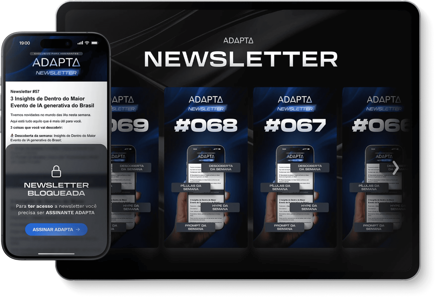 Notebook mostrando o adapta ONE