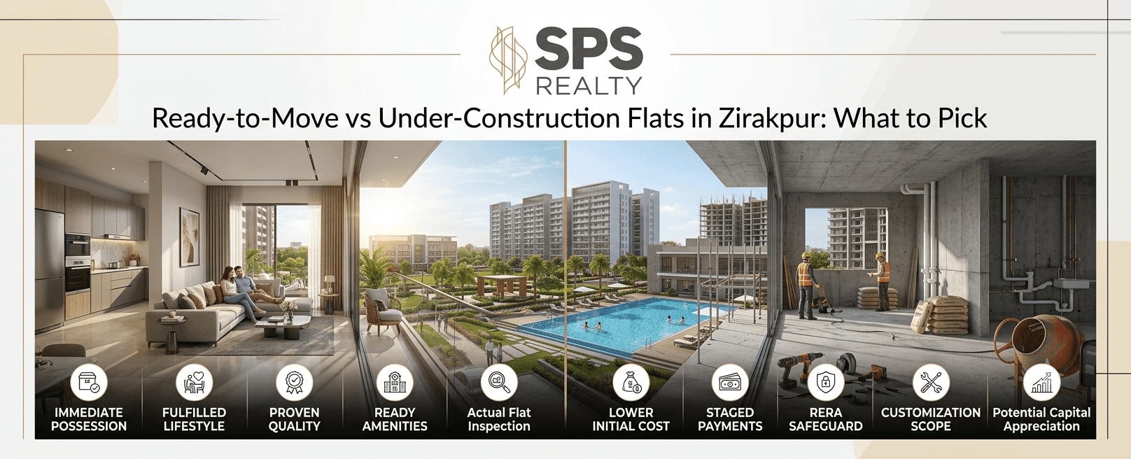 Ready-to-Move vs Under-Construction Flats in Zirakpur: What to Pick