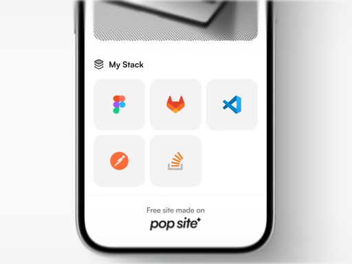 Pop Site Tech Stack Section