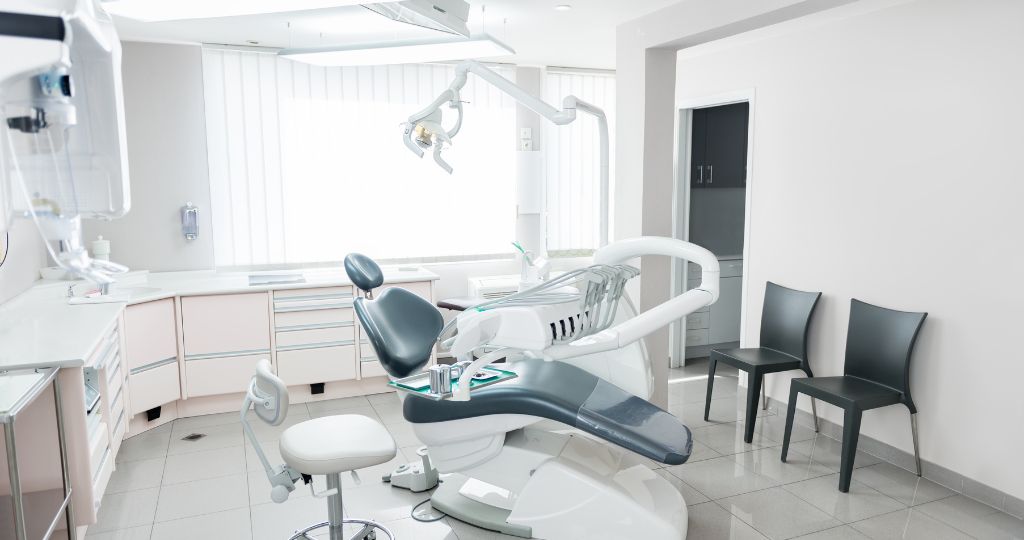 Empty modern dental clinic room.