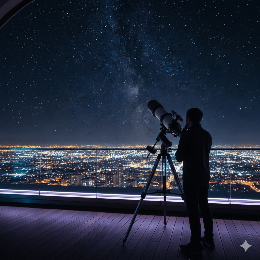 M3M Beverly Hills observatory deck view, Gurugram