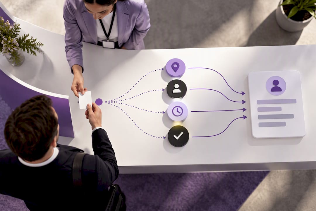 Illustration of structured trade show lead capture