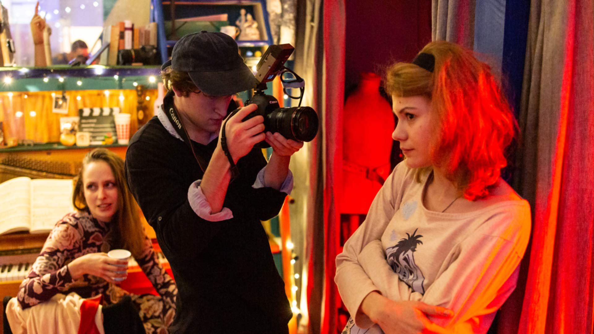 A green butterfly rests on a flower.