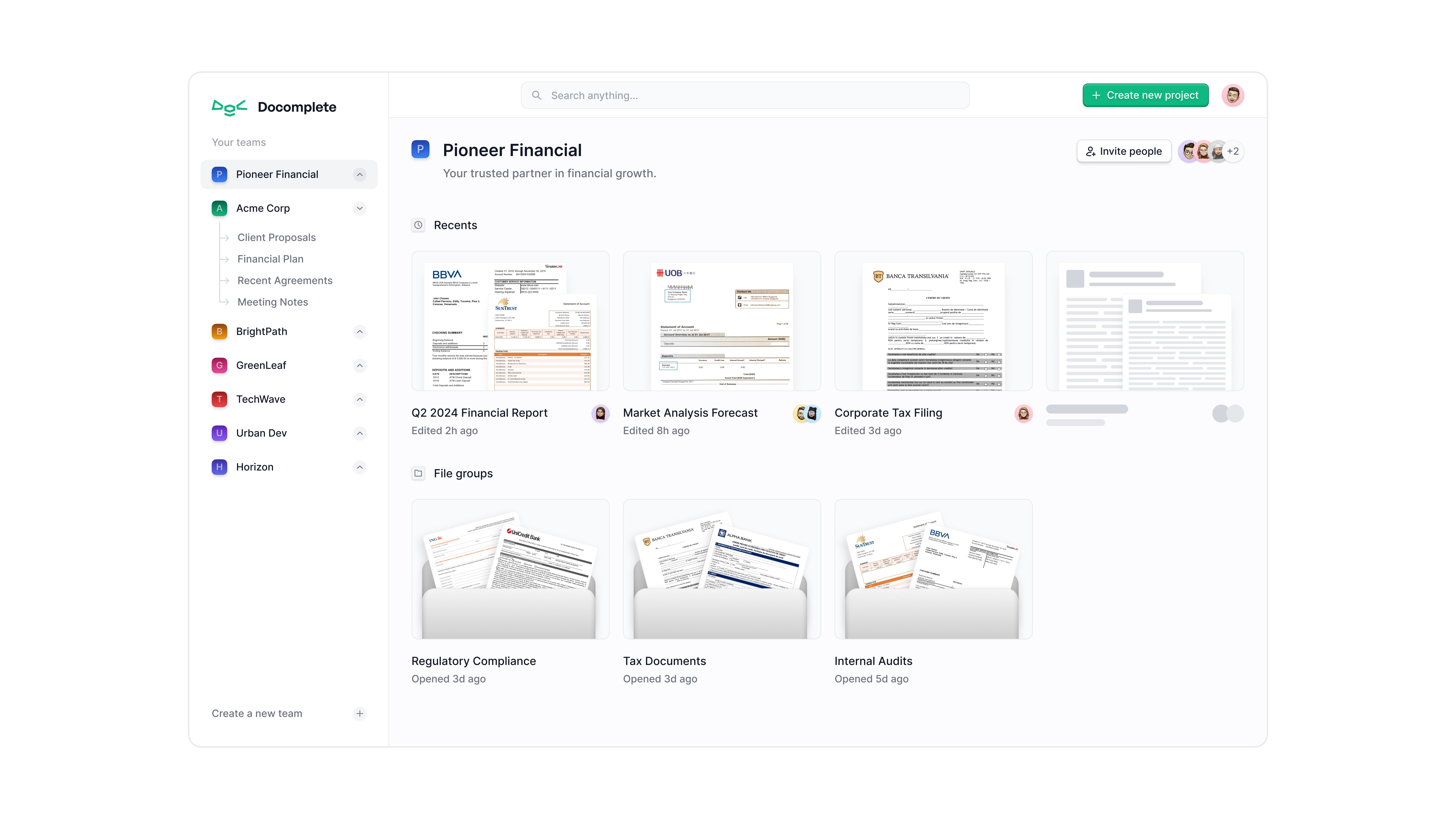 Product Design - Dashboard