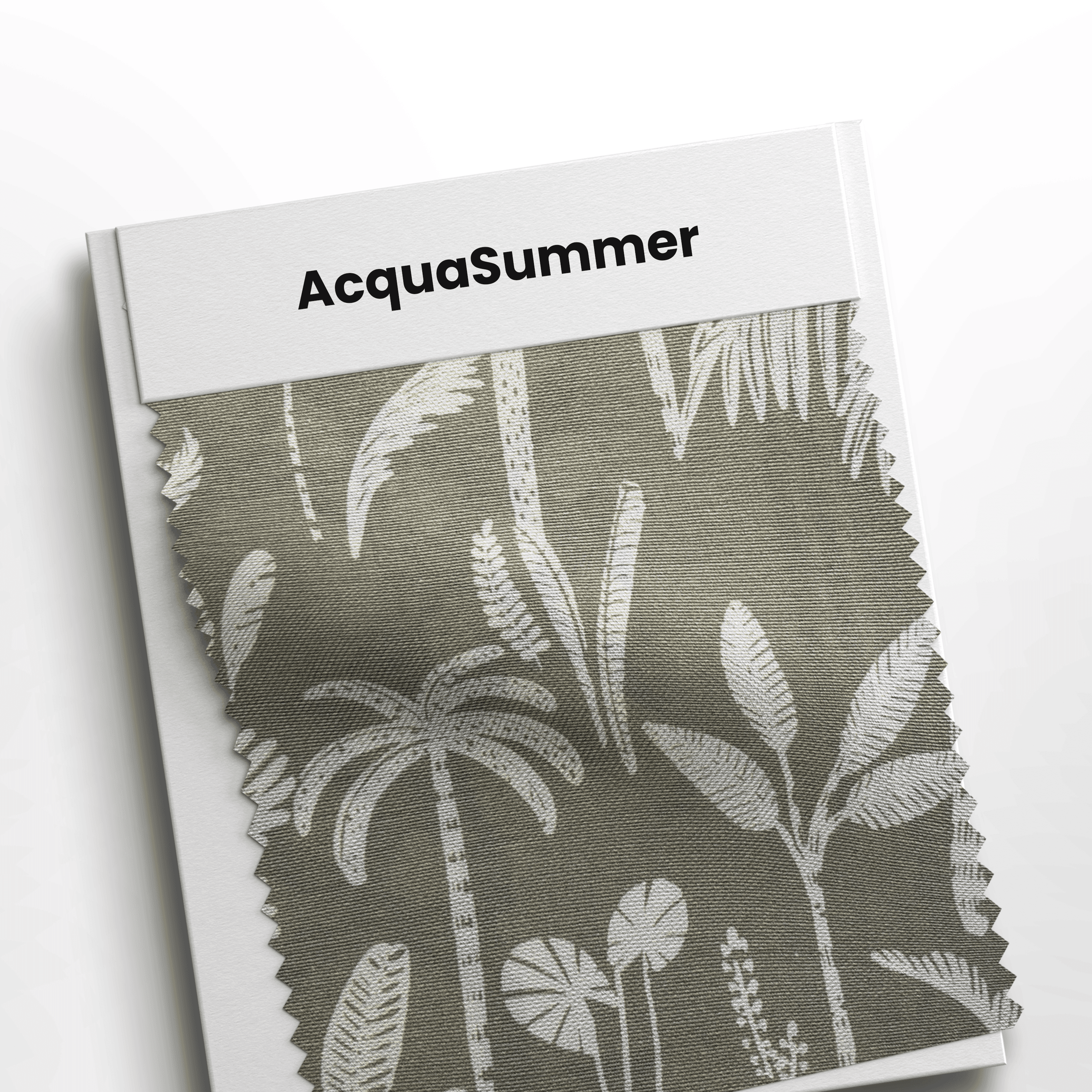 Tecido Acquasummer impermeável estampado Coqueiro Cinza 512