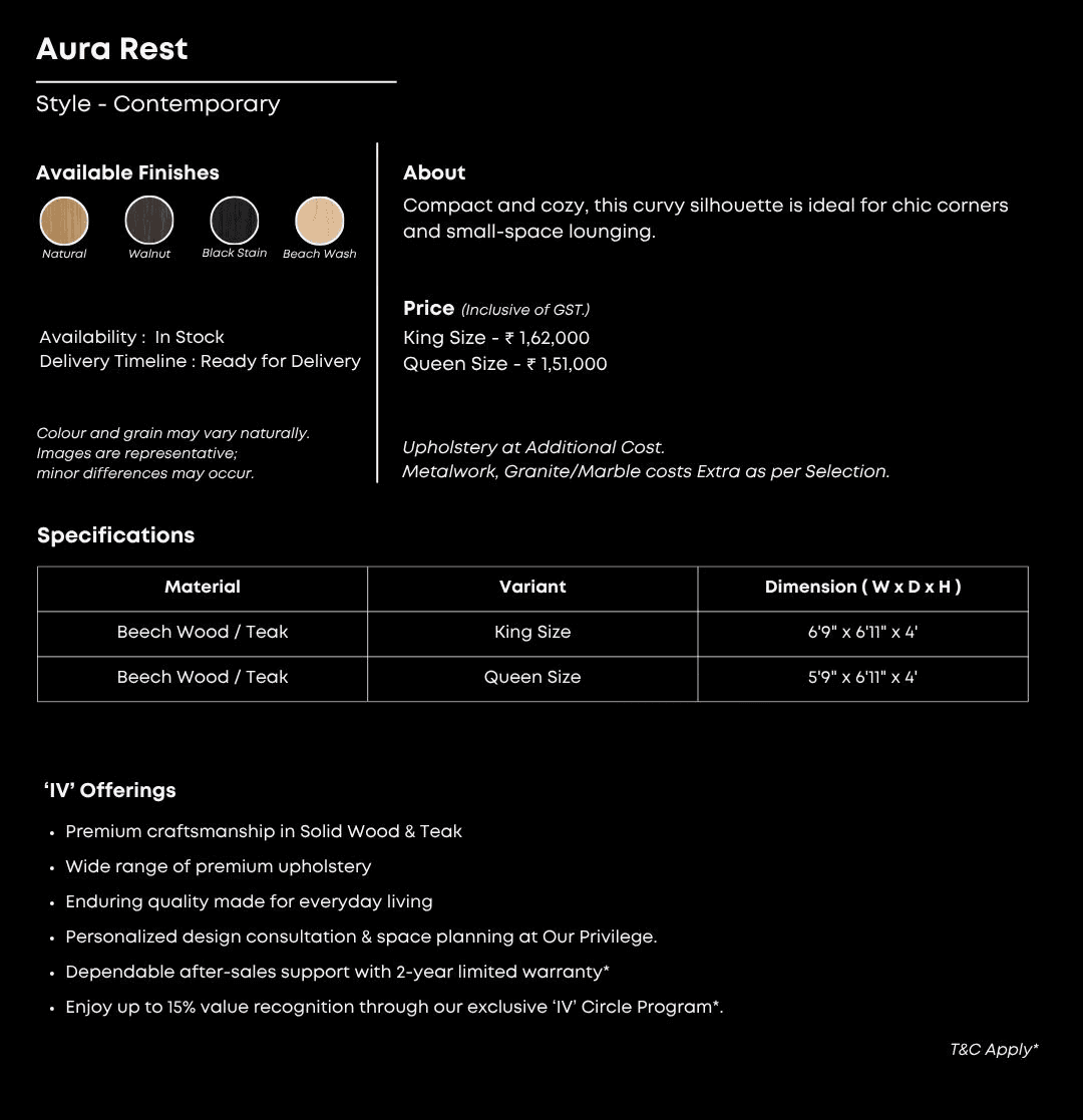 Thick cushioned bed with structured modern design.