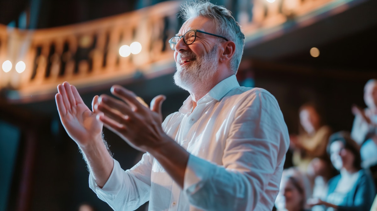 A man worshiping God