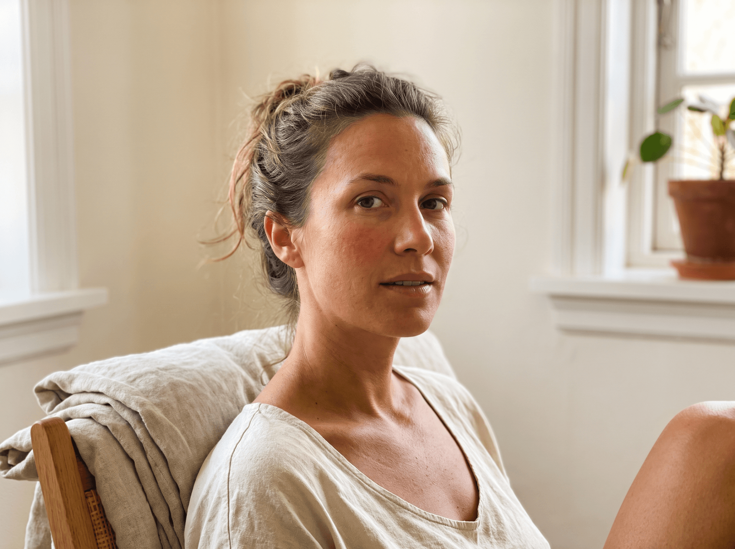 Jawline before — Skin Tightening