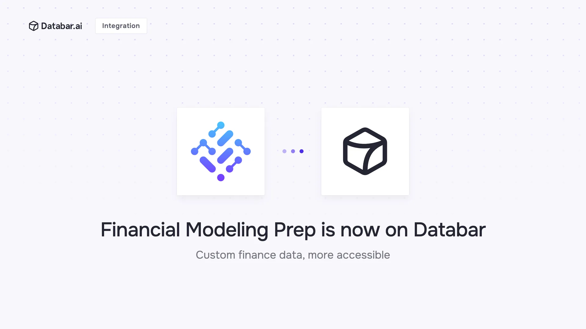 Financial Modeling Prep is now on Databar — integration announcement