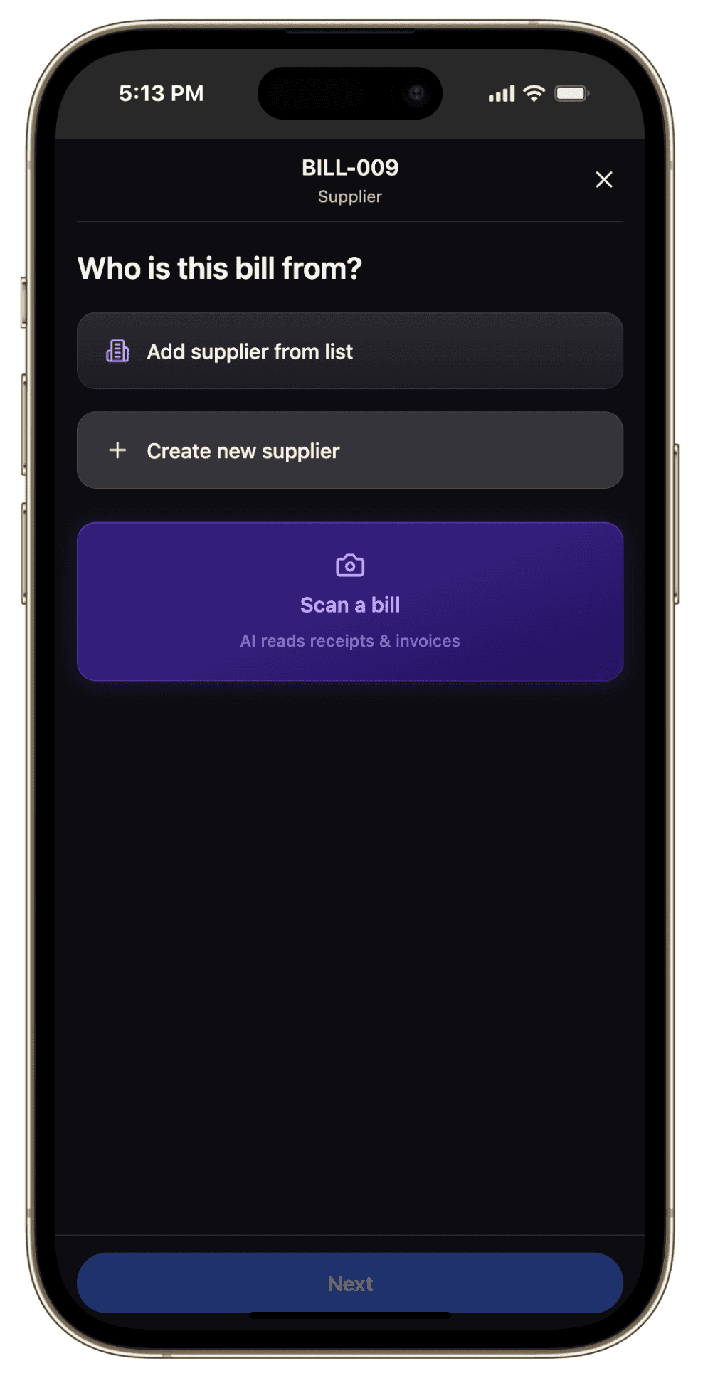 AI bill capture