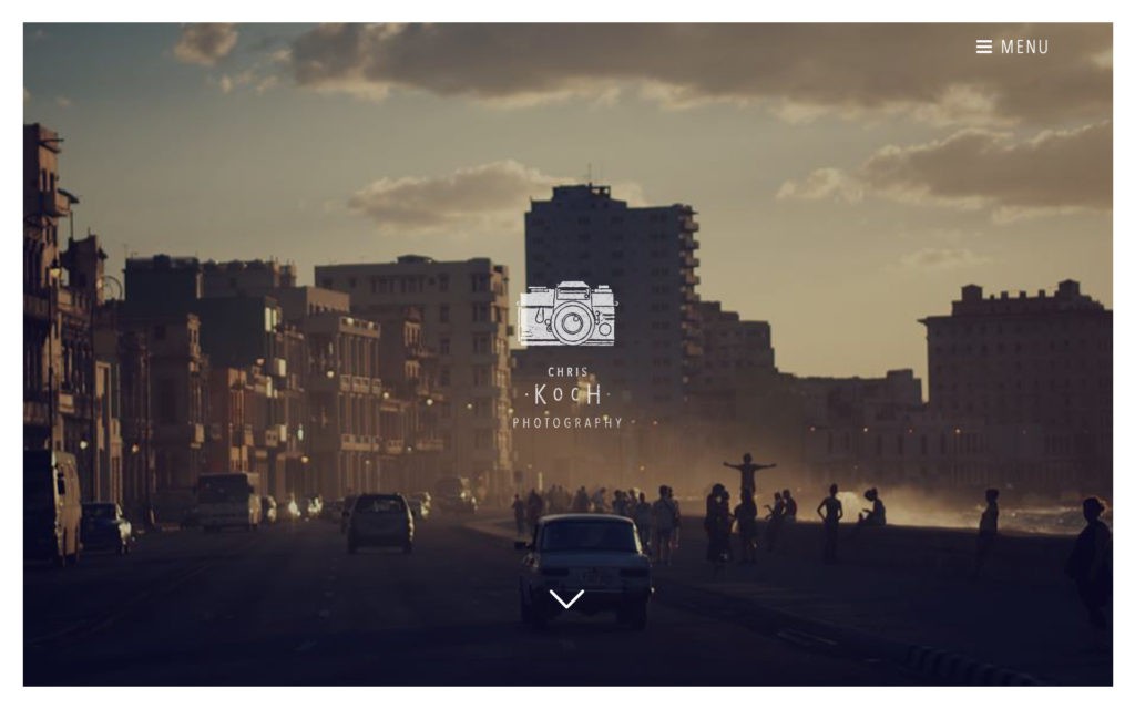 CHRIS KOCH website by Suzaku Productions