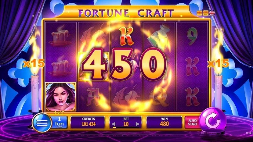 Fortune Craft — parties gratuites sur la grille de la voyante avec multiplicateur de gains