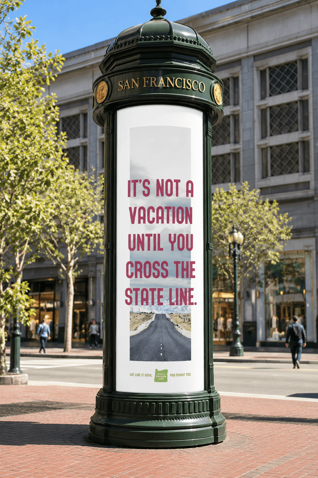 Travel Oregon state-line kiosk presentation